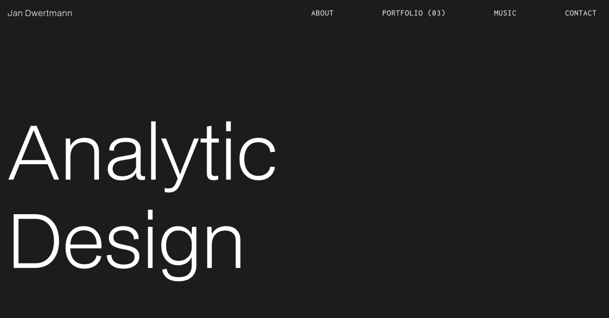 GIF of a UX design portfolio. 