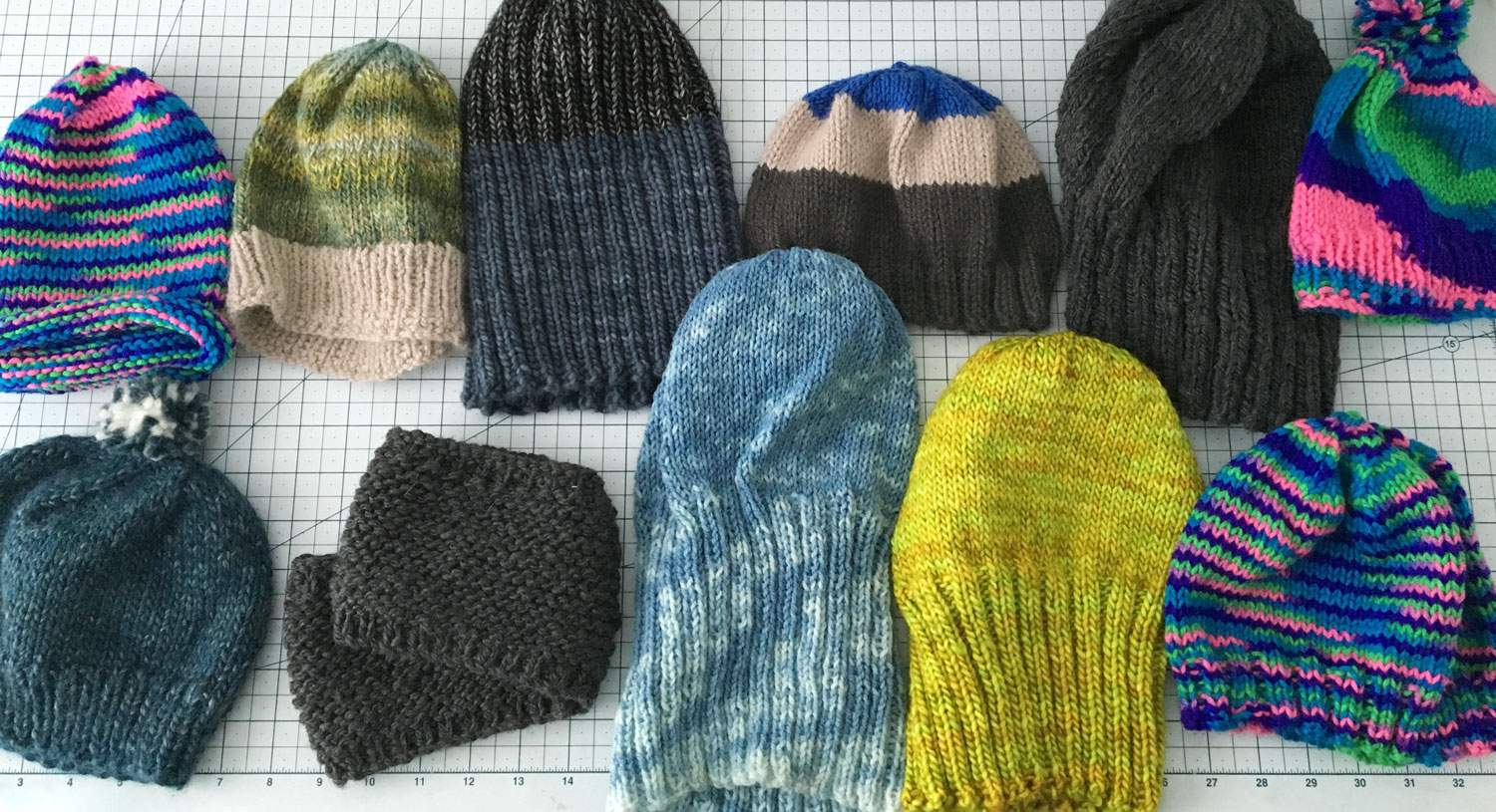 knit hats by Teresa
