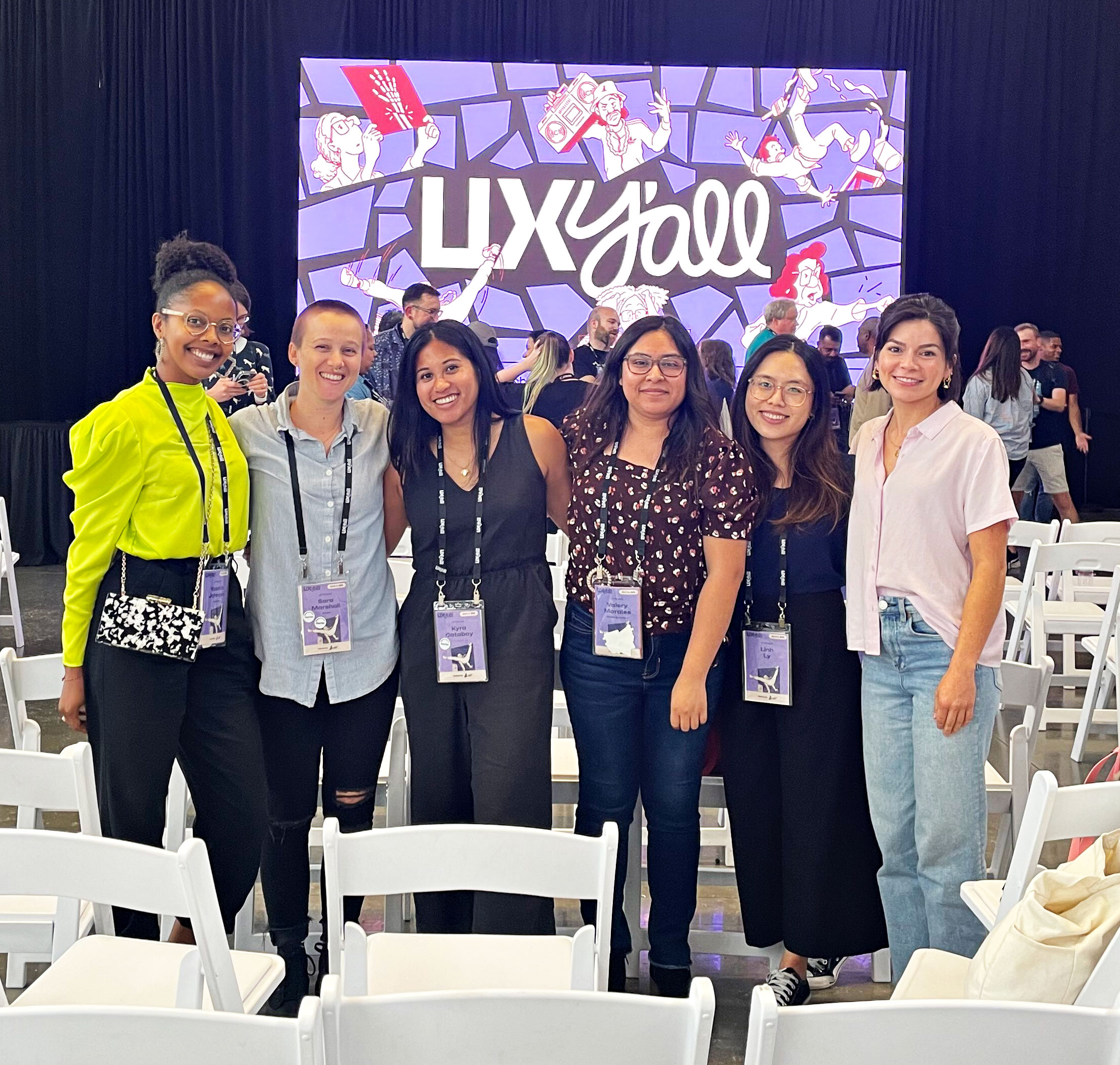 Designlab community members at a design conference