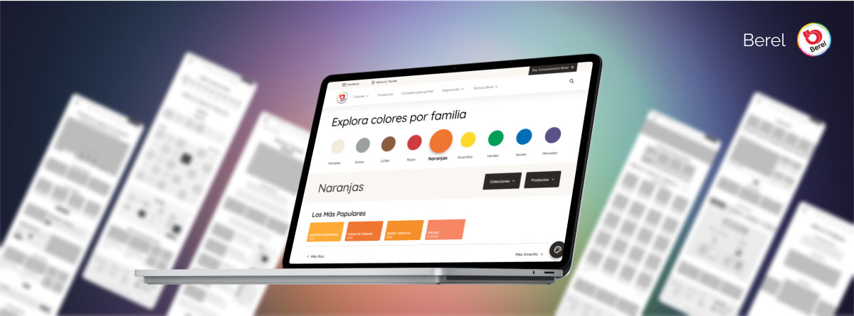 Example of UX design work.