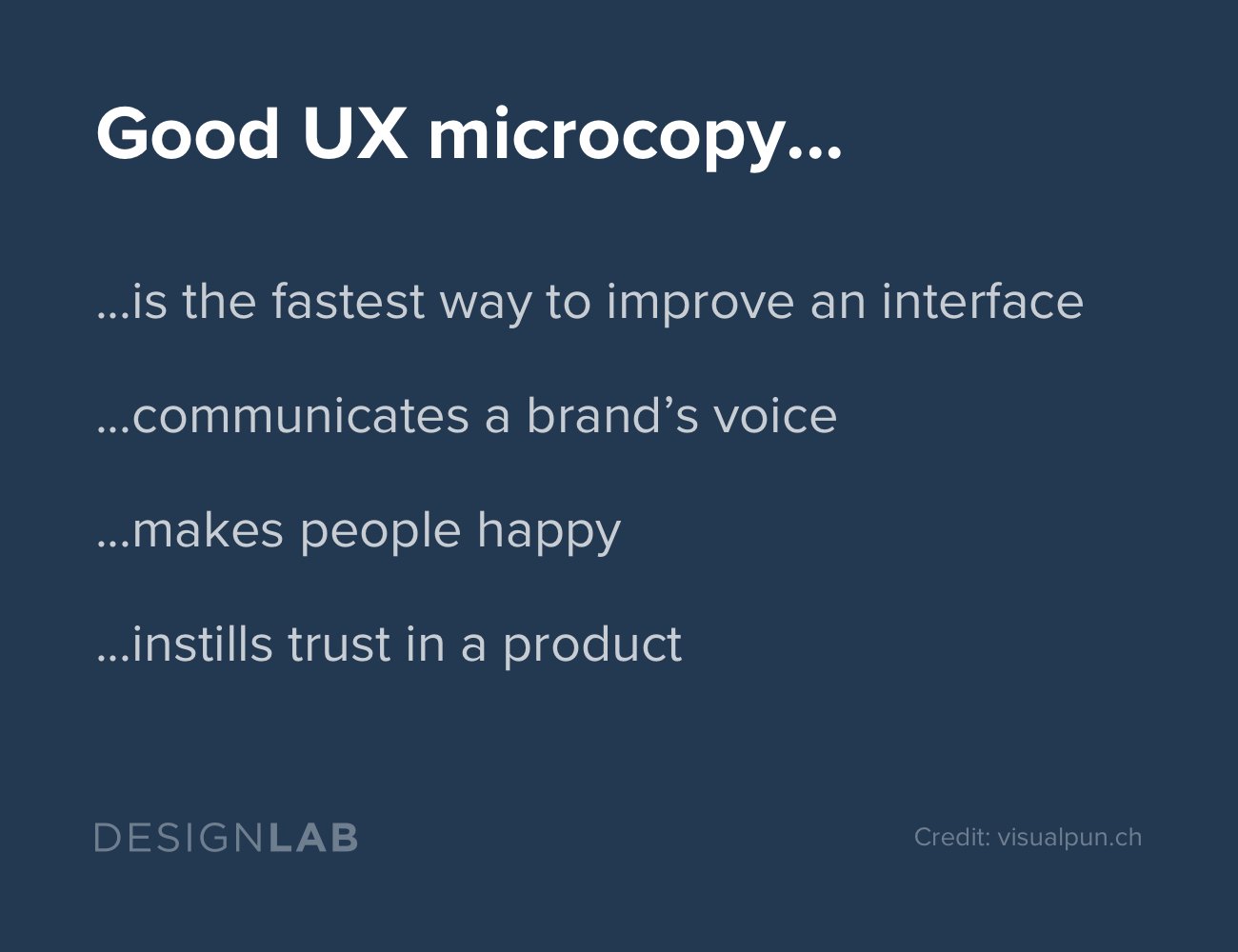 Why microcopy matters