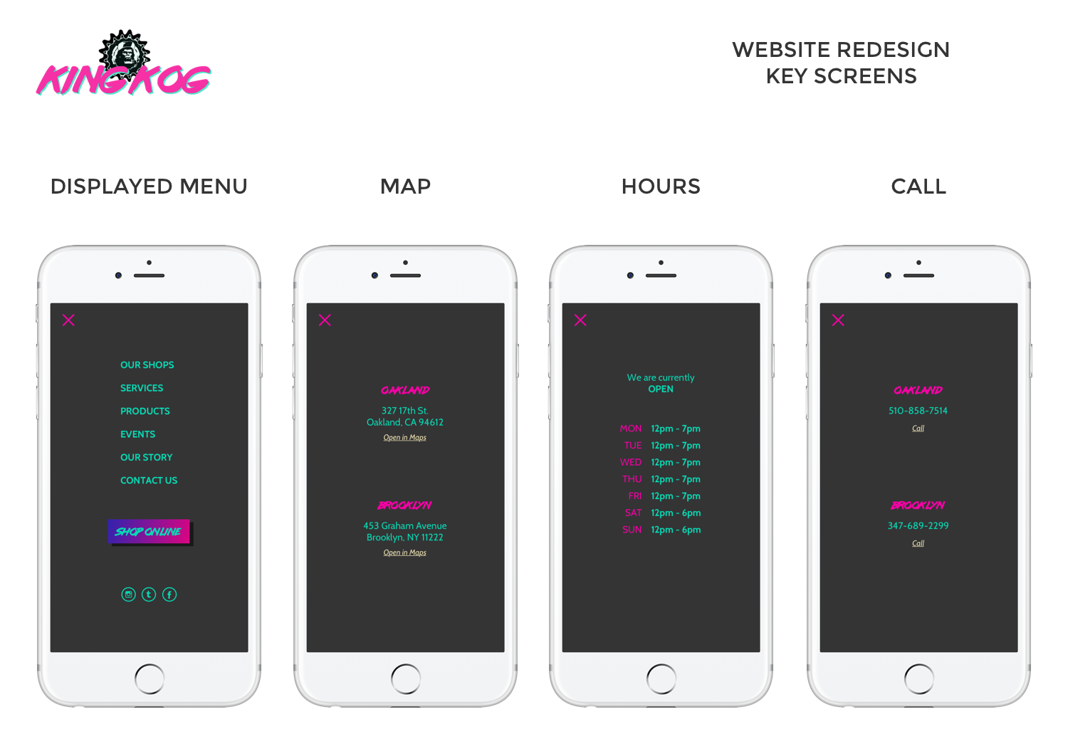 Celeste North UX Project iPhone Mockup