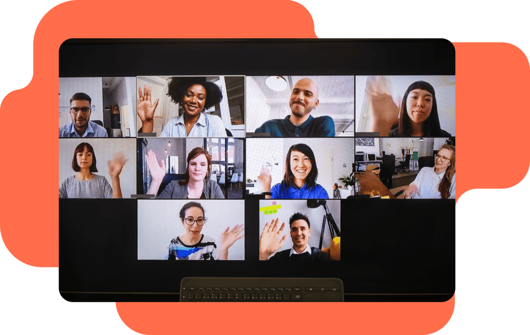 Screenshot of learners on a Zoom webinar