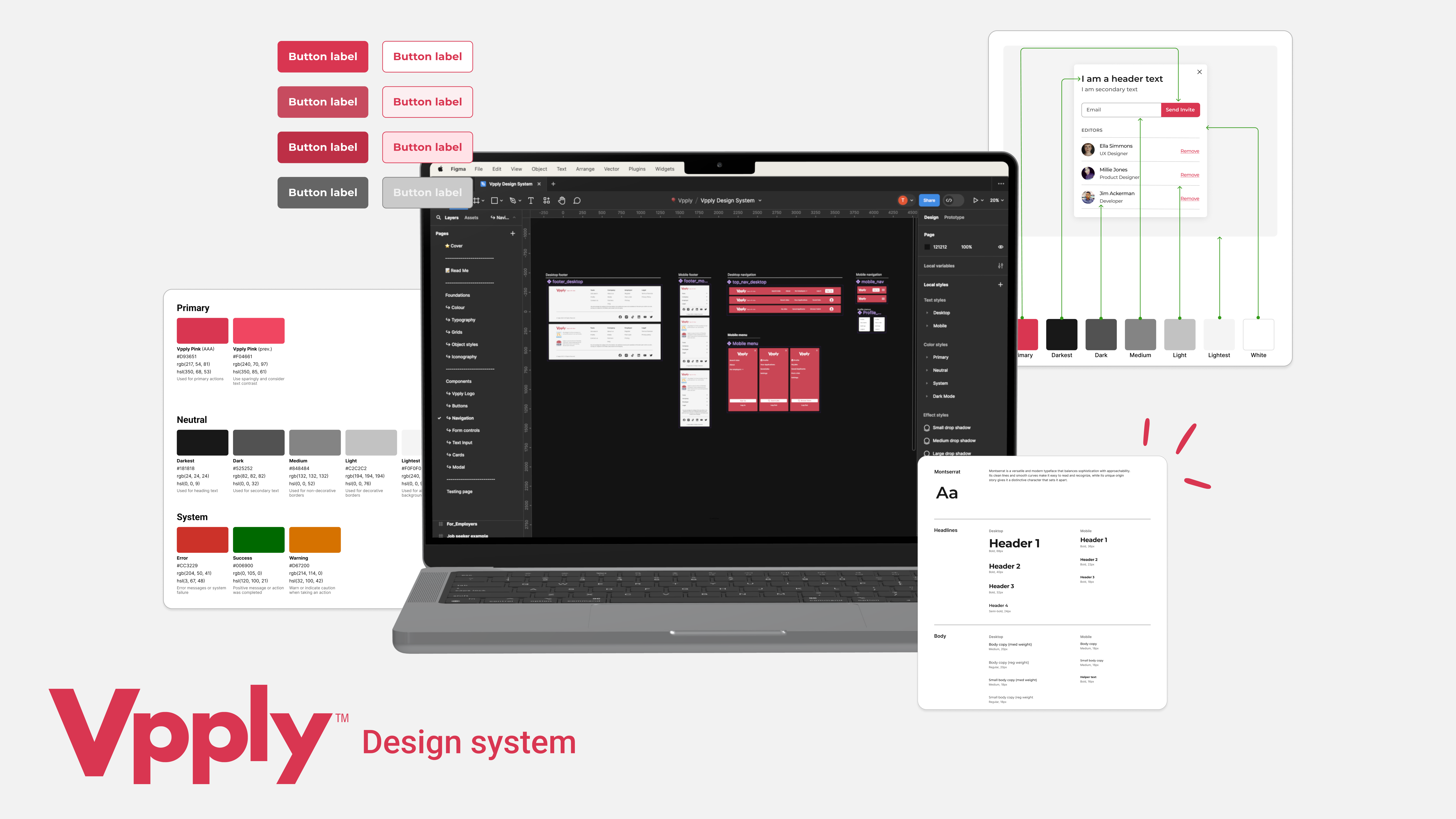 This is a screen shot of a UX design system.
