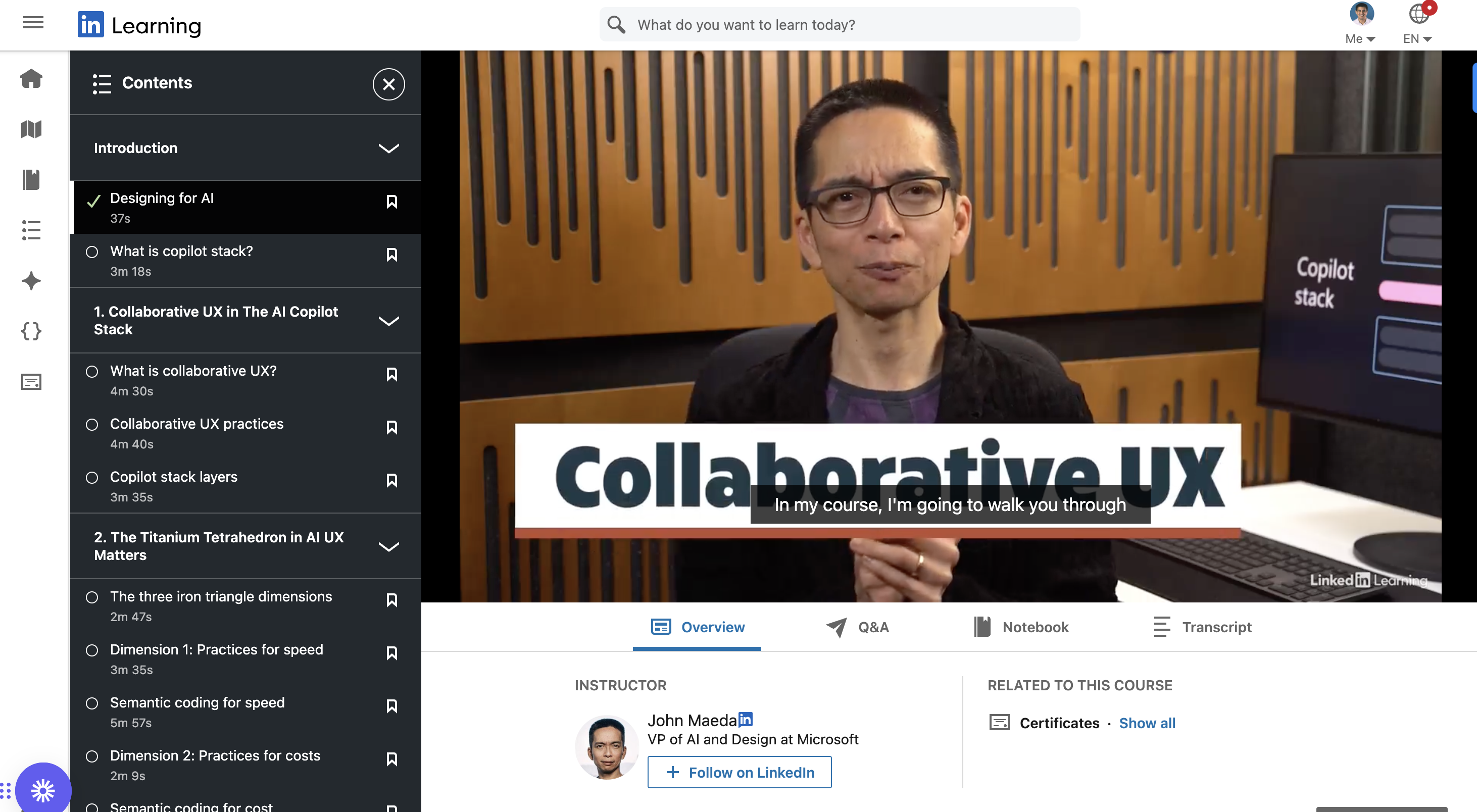 UX for AI screenshot